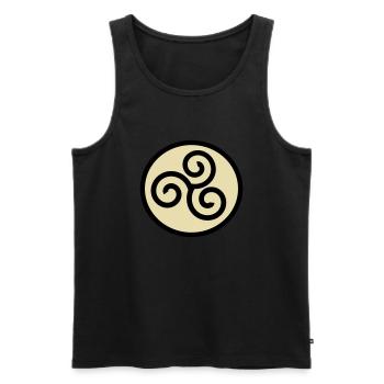 Wikinger Symbol - Männer Premium Bio Tank Top - Schwarz - Vorne - AI Model Male 178 light (178cm)
