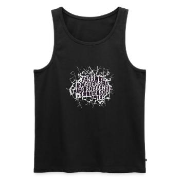 kinder animalliberationfront geek humor tierschutz - Männer Premium Bio Tank Top - Schwarz - Vorne - Michal (187cm)