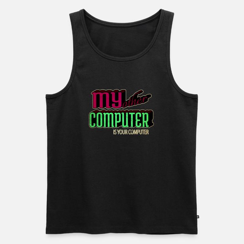 present hacking coding hacking computer - Männer Premium Bio Tank Top - Schwarz