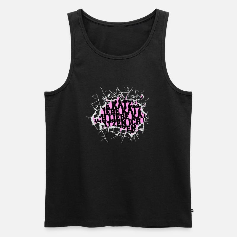 witzig statement spruch großkatze geschenkidee - Männer Premium Bio Tank Top - Schwarz