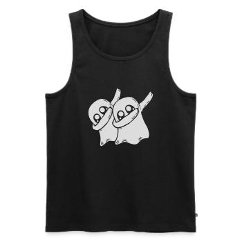 Friends Team Dabbing Ghosts - Débardeur bio Premium Homme - noir - Devant - Michal (187cm)