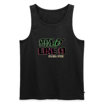 computer dino awkward present couples dinosaurs - Männer Premium Bio Tank Top - Schwarz - Vorne - Michal (187cm)