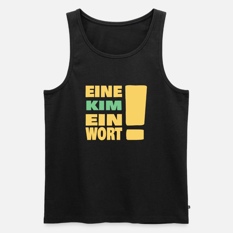 Kim - Männer Premium Bio Tank Top - Schwarz