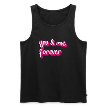 you&me forever - Männer Premium Bio Tank Top - Schwarz - Vorne - Michal (187cm)