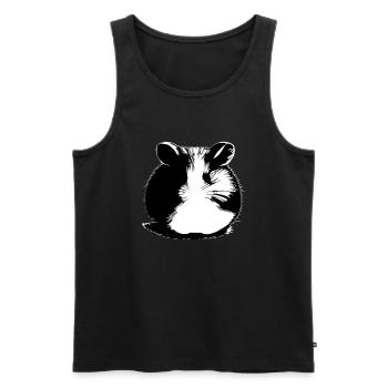 Hamster Cute Animal Rodent Animals Pet Vector 12 - Men's Premium Organic Tank Top - black - Front - Michal (187cm)