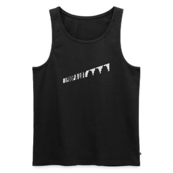 I poop a lot - Men's Premium Organic Tank Top - black - Front - AI Model Male 178 light (178cm)