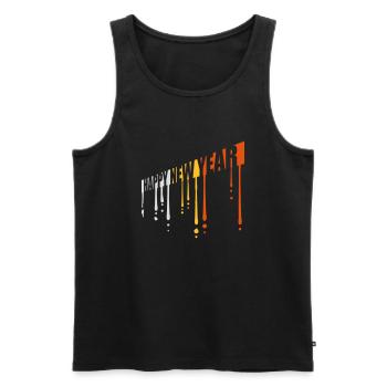 happy new year quote - Men's Premium Organic Tank Top - black - Front - Michal (187cm)