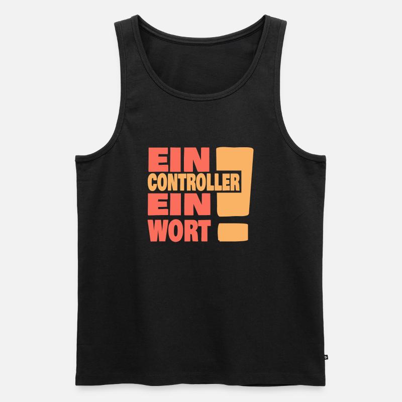 Controller - Männer Premium Bio Tank Top - Schwarz