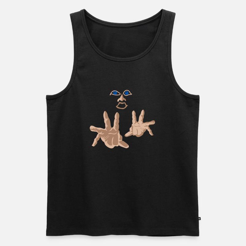 Hypnotiseur - Männer Premium Bio Tank Top - Schwarz