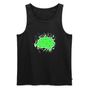 déclaration de plante amusante bday dictons drôles humour fruit - Débardeur bio Premium Homme - noir - Devant - Michal (187cm)