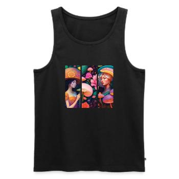 Fantasy-Paradies - Männer Premium Bio Tank Top - Schwarz - Vorne - Michal (187cm)
