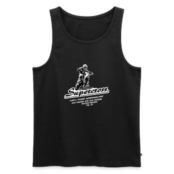 Supercross - Moto Cross - Motocross - Men's Premium Organic Tank Top - black - Front - Michal (187cm)