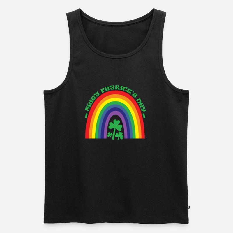 St. Patrick's Day - Männer Premium Bio Tank Top - Schwarz
