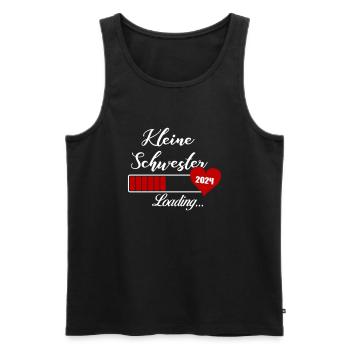 Little sister loading 2024 - Men's Premium Organic Tank Top - black - Front - Michal (187cm)