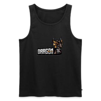 Dart Sport Dragon - Männer Premium Bio Tank Top - Schwarz - Vorne - Michal (187cm)