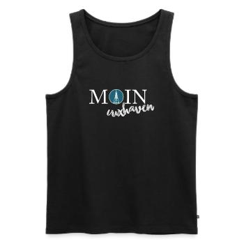 MOIN cuxhaven - Männer Premium Bio Tank Top - Schwarz - Vorne - AI Model Male 178 light (178cm)