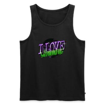 bday birthday present idea athlete - Männer Premium Bio Tank Top - Schwarz - Vorne - AI Model Male 178 light (178cm)