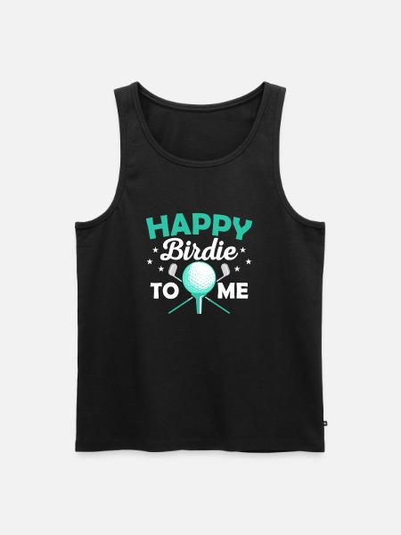 Glad Birdie til mig Golf Golf - Herre Premium økologisk tanktop - sort