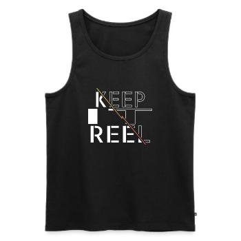 bass fishing tournaments fish hook funny quote - Männer Premium Bio Tank Top - Schwarz - Vorne - Michal (187cm)