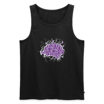 germanen zusammenhalt sprüche team familie - Männer Premium Bio Tank Top - Schwarz - Vorne - AI Model Male 178 light (178cm)