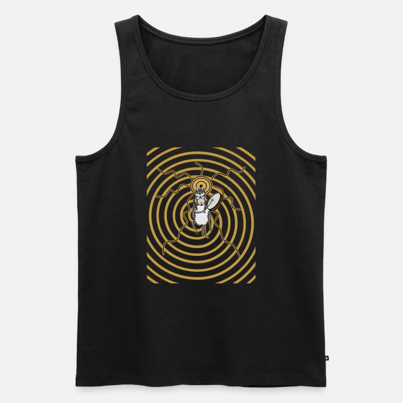 Schamane - Männer Premium Bio Tank Top - Schwarz