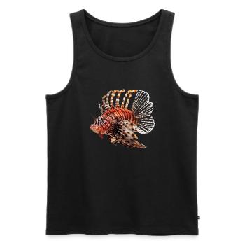 Lionfish are also called scorpionfish - Men's Premium Organic Tank Top - black - Front - AI Model Male 178 light (178cm)
