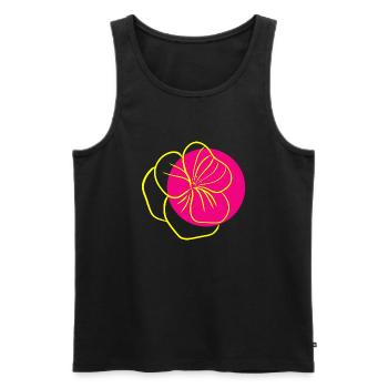 Flower Flower Plant - Débardeur bio Premium Homme - noir - Devant - AI Model Male 178 light (178cm)