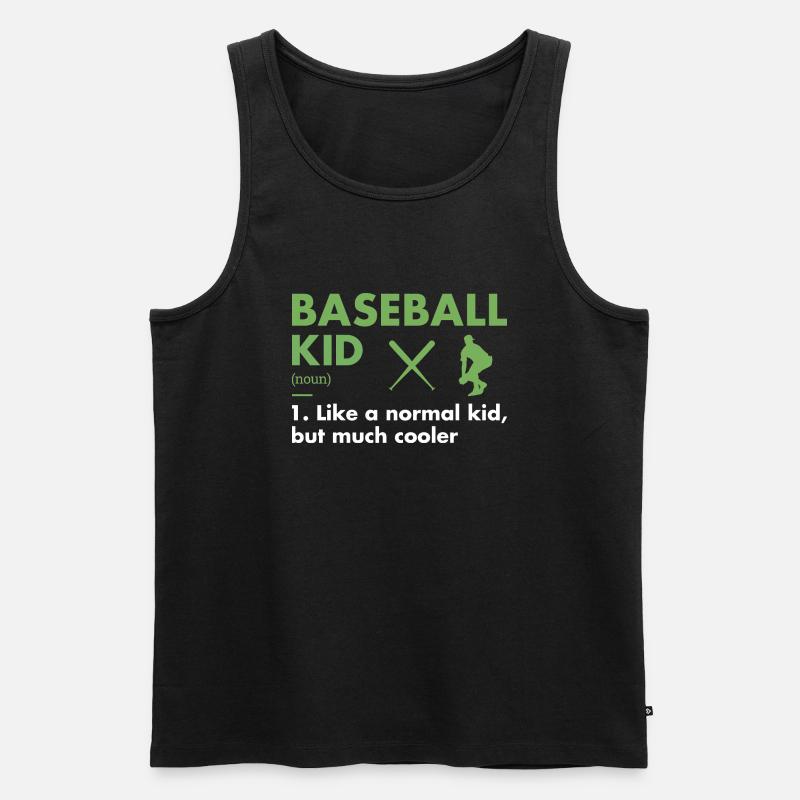 Sport Kid Definition Baseball - Männer Premium Bio Tank Top - Schwarz
