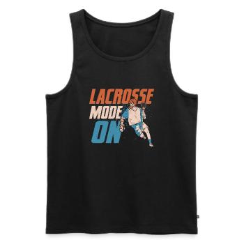 Mode crosse sur Team Player - Débardeur bio Premium Homme - noir - Devant - Michal (187cm)