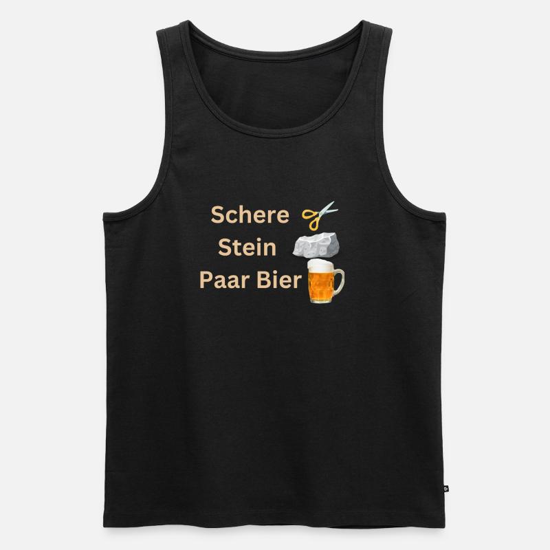 blockedName - Männer Premium Bio Tank Top - Schwarz