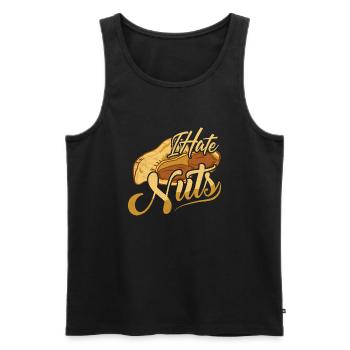 I Hate Nuts Nut Allergic Awareness - Männer Premium Bio Tank Top - Schwarz - Vorne - AI Model Male 178 light (178cm)