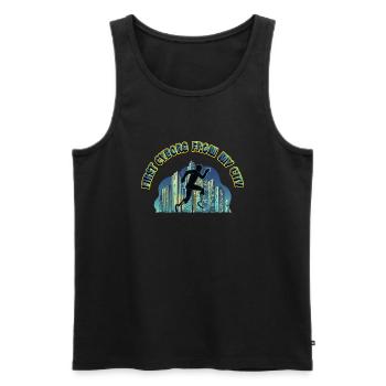 Lustiges Amputation und Beinprothesen - Männer Premium Bio Tank Top - Schwarz - Vorne - Michal (187cm)