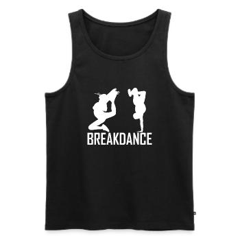 Dancing Dance Music - Männer Premium Bio Tank Top - Schwarz - Vorne - Michal (187cm)