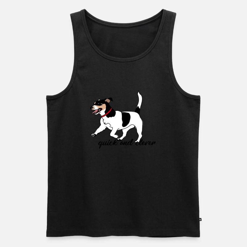 Hund - Männer Premium Bio Tank Top - Schwarz
