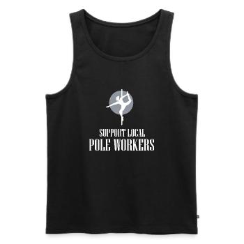 Dancing Dance Music - Männer Premium Bio Tank Top - Schwarz - Vorne - Michal (187cm)