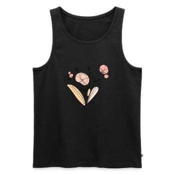 Wildflowers Flowers Nature Bouquet - Men's Premium Organic Tank Top - black - Front - Michal (187cm)