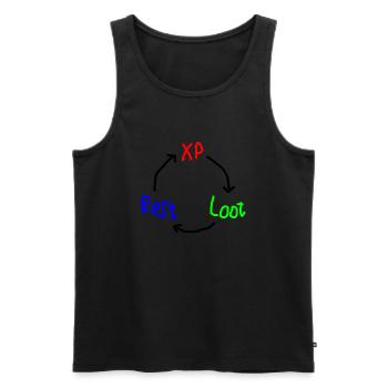 Das heilige Dreieck des Glücks - Männer Premium Bio Tank Top - Schwarz - Vorne - Michal (187cm)