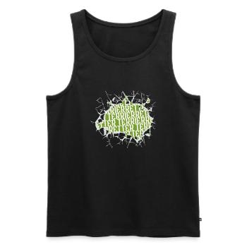 book author bday jokes birthday present idea - Männer Premium Bio Tank Top - Schwarz - Vorne - AI Model Male 178 light (178cm)