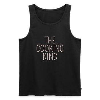the cooking king lusitges design for chefs - Men's Premium Organic Tank Top - black - Front - AI Model Male 178 light (178cm)