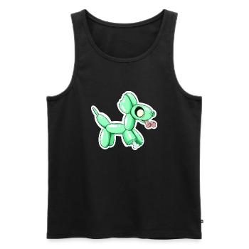 Zombieluftballon - Männer Premium Bio Tank Top - Schwarz - Vorne - Michal (187cm)