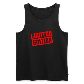 Limited Edition - Männer Premium Bio Tank Top - Schwarz - Vorne - Michal (187cm)
