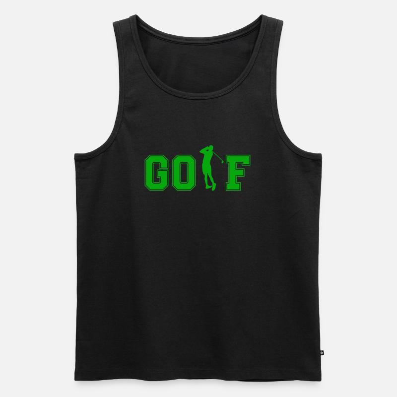 golf 01 - Männer Premium Bio Tank Top - Schwarz