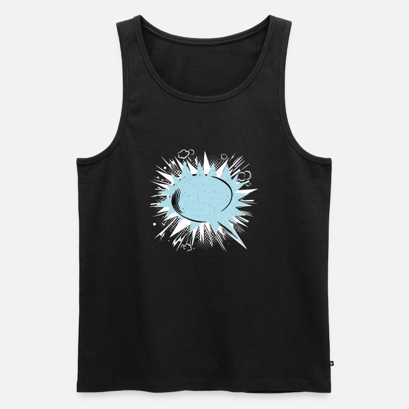 Sprechblase leer - Männer Premium Bio Tank Top - Schwarz