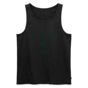 J peux pas j ai judo - Débardeur bio Premium Homme - noir - Devant - Michal (187cm)