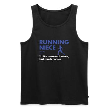 Sport Niece Running - Männer Premium Bio Tank Top - Schwarz - Vorne - Michal (187cm)