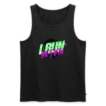 birthday present geek animal rights awesome quote - Men's Premium Organic Tank Top - black - Front - Michal (187cm)