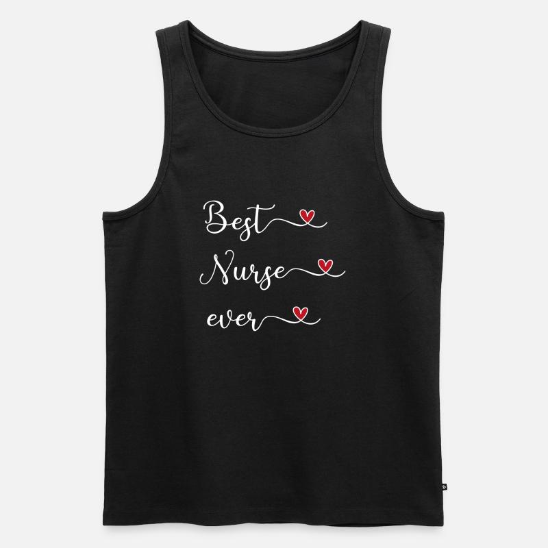 Krankenschwester - Männer Premium Bio Tank Top - Schwarz