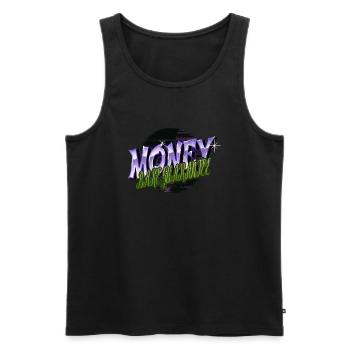 jokes may the fork be with you gift idea cool - Männer Premium Bio Tank Top - Schwarz - Vorne - AI Model Male 178 light (178cm)