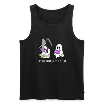 Just one more chapter, please! - Männer Premium Bio Tank Top - Schwarz - Vorne - AI Model Male 178 light (178cm)