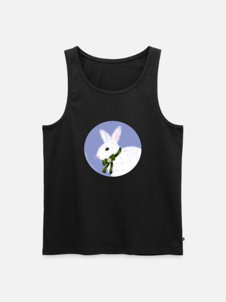 White Rabbit - Men's Premium Organic Tank Top - black